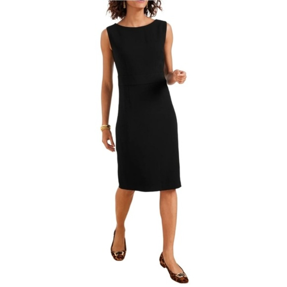 Talbots‎ Black Sleeveless Sheath Dress Size 20 Classic Business Professional